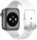 Apple Watch 41MM / 40MM / 38MM Bandje Siliconen met 3D Diamant Textuur Wit afbeelding 2