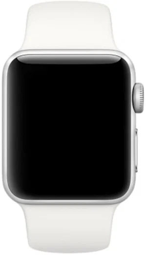 Apple Watch 41MM / 40MM / 38MM Bandje Siliconen met Drukknoop Sluiting Wit afbeelding 6