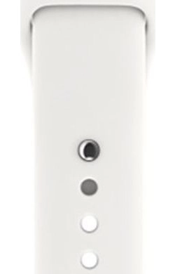 Apple Watch 41MM / 40MM / 38MM Bandje Siliconen met Drukknoop Sluiting Wit afbeelding 7