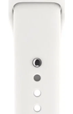 Apple Watch 41MM / 40MM / 38MM Bandje Siliconen met Drukknoop Sluiting Wit afbeelding 7
