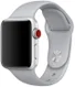 Apple Watch 41MM / 40MM / 38MM Bandje Siliconen met Drukknoop Sluiting Grijs afbeelding 5