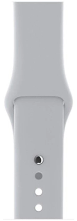Apple Watch 41MM / 40MM / 38MM Bandje Siliconen met Drukknoop Sluiting Grijs afbeelding 7