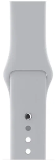 Apple Watch 41MM / 40MM / 38MM Bandje Siliconen met Drukknoop Sluiting Grijs afbeelding 7