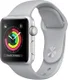 Apple Watch 41MM / 40MM / 38MM Bandje Siliconen met Drukknoop Sluiting Grijs afbeelding 1