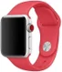 Apple Watch 41MM / 40MM / 38MM Bandje Siliconen met Drukknoop Sluiting Rood afbeelding 1
