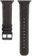 Apple Watch 41MM / 40MM / 38MM Bandje Echt Leer met Crackle Textuur Zwart afbeelding 4