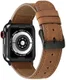 Apple Watch 41MM / 40MM / 38MM Bandje Echt Leer met Crackle Textuur Bruin afbeelding 2