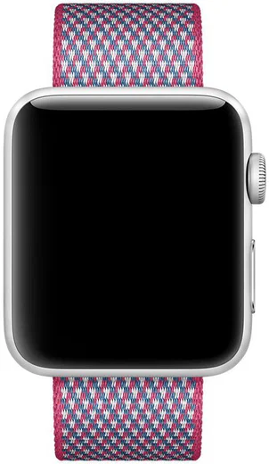 Origineel Apple Geweven Nylon Apple Watch 45MM / 44MM / 42MM Bandje Berry afbeelding 2