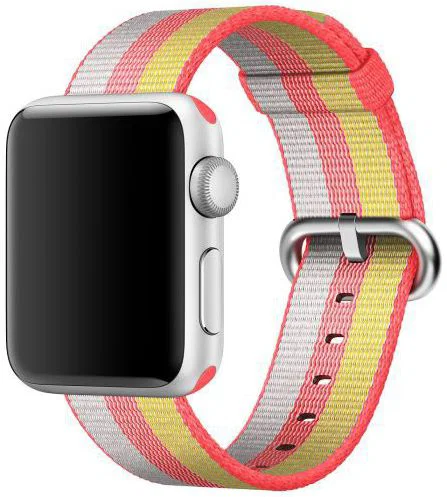 Origineel Apple Geweven Nylon Apple Watch 41MM / 40MM / 38MM Bandje Rood afbeelding 1