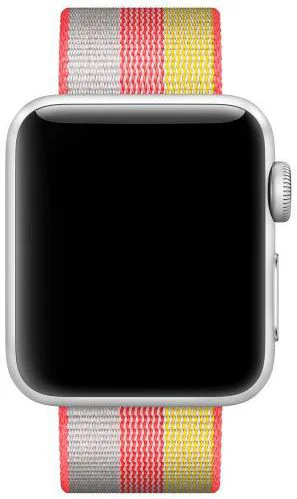 Origineel Apple Geweven Nylon Apple Watch 41MM / 40MM / 38MM Bandje Rood afbeelding 2