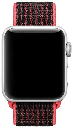 Origineel Apple Nike Sport Loop Apple Watch 41MM / 40MM / 38MM Bandje Rood afbeelding 2