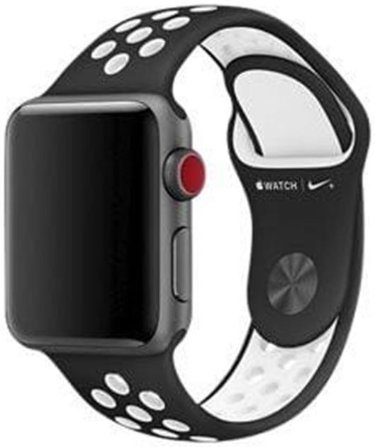 Originele Apple Nike Sport Loop Apple Watch Band 41MM / 40MM / 38MM Zwart afbeelding 1