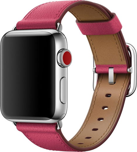 Origineel Apple Classic Buckle Apple Watch 41MM / 40MM / 38MM Bandje Roze afbeelding 1
