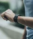 Raptic Hybrid Mesh Apple Watch 45MM / 44MM / 42MM Bandje RVS Kunstleer Zwart afbeelding 3