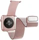 Raptic Hybrid Mesh Apple Watch 41MM / 40MM / 38MM Bandje RVS Kunstleer Roze afbeelding 2