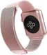 Raptic Hybrid Mesh Apple Watch 41MM / 40MM / 38MM Bandje RVS Kunstleer Roze afbeelding 3