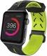 Raptic Action Apple Watch 45MM / 44MM / 42MM Bandje Siliconen Zwart / Groen afbeelding 1