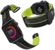 Raptic Action Apple Watch 45MM / 44MM / 42MM Bandje Siliconen Zwart / Groen afbeelding 2