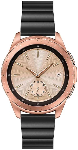 Universeel Smartwatch 20MM Bandje Luxe Schakels Roestvrij Staal Zwart afbeelding 4