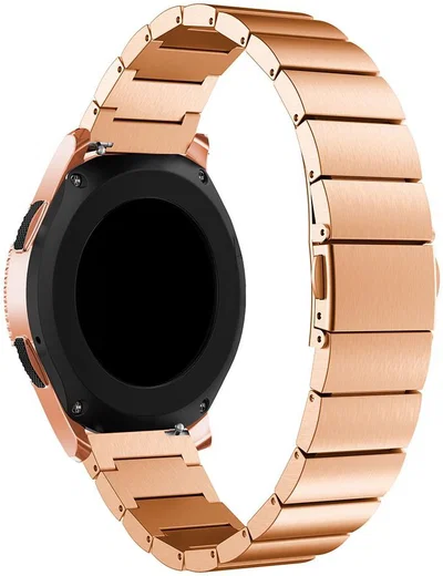 Universeel Smartwatch 20MM Bandje Schakelband Roestvrij Staal Roze afbeelding 2