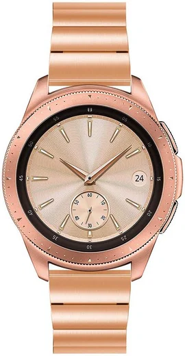 Universeel Smartwatch 20MM Bandje Schakelband Roestvrij Staal Roze afbeelding 4