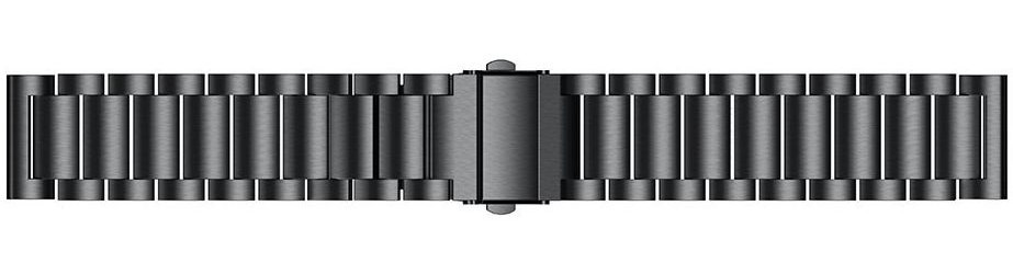 Universeel Smartwatch 20MM Bandje - Roestvrij Staal - met Schakels - Zwart afbeelding 5