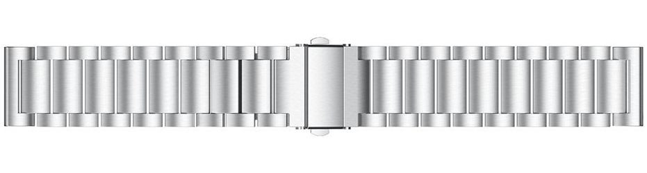 Universeel Smartwatch 20MM Bandje - Roestvrij Staal - met Schakels - Zilver afbeelding 5