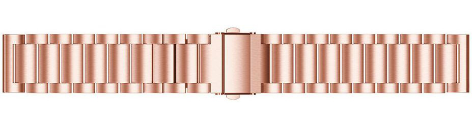 Universeel Smartwatch 20MM Bandje - Roestvrij Staal - met Schakels - Roze afbeelding 5