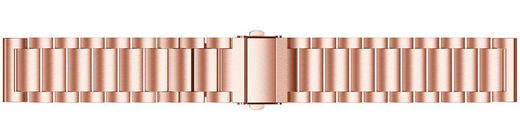 Universeel Smartwatch 20MM Bandje - Roestvrij Staal - met Schakels - Roze afbeelding 5