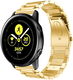 Universeel Smartwatch 20MM Bandje - Roestvrij Staal - met Schakels - Goud