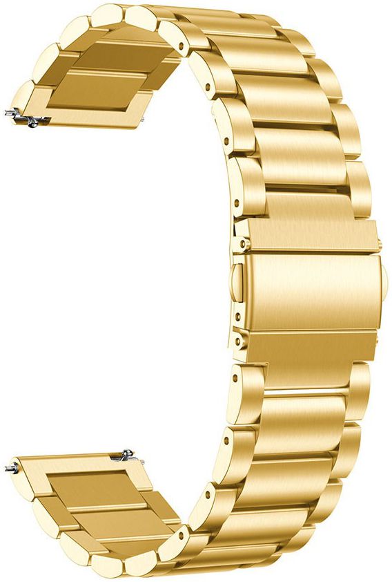 Universeel Smartwatch 20MM Bandje - Roestvrij Staal - met Schakels - Goud afbeelding 4