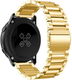 Universeel Smartwatch 20MM Bandje - Roestvrij Staal - met Schakels - Goud afbeelding 2