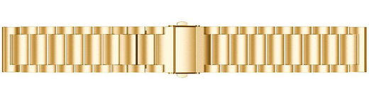 Universeel Smartwatch 20MM Bandje - Roestvrij Staal - met Schakels - Goud afbeelding 5