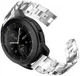 Universeel Smartwatch 20MM Bandje RVS met Diamant Design Zilver afbeelding 1