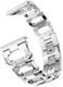 Universeel Smartwatch 20MM Bandje RVS met Diamant Design Zilver afbeelding 4