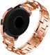 Universeel Smartwatch 20MM Bandje - RVS - met Diamant Design - Roze Goud afbeelding 2