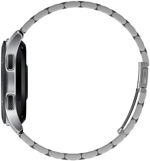 Spigen Modern Fit - Universeel Smartwatch 22MM Bandje - RVS - Zilver afbeelding 3
