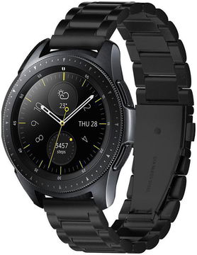 Spigen Modern Fit Universeel Smartwatch 20MM Bandje RVS Zwart