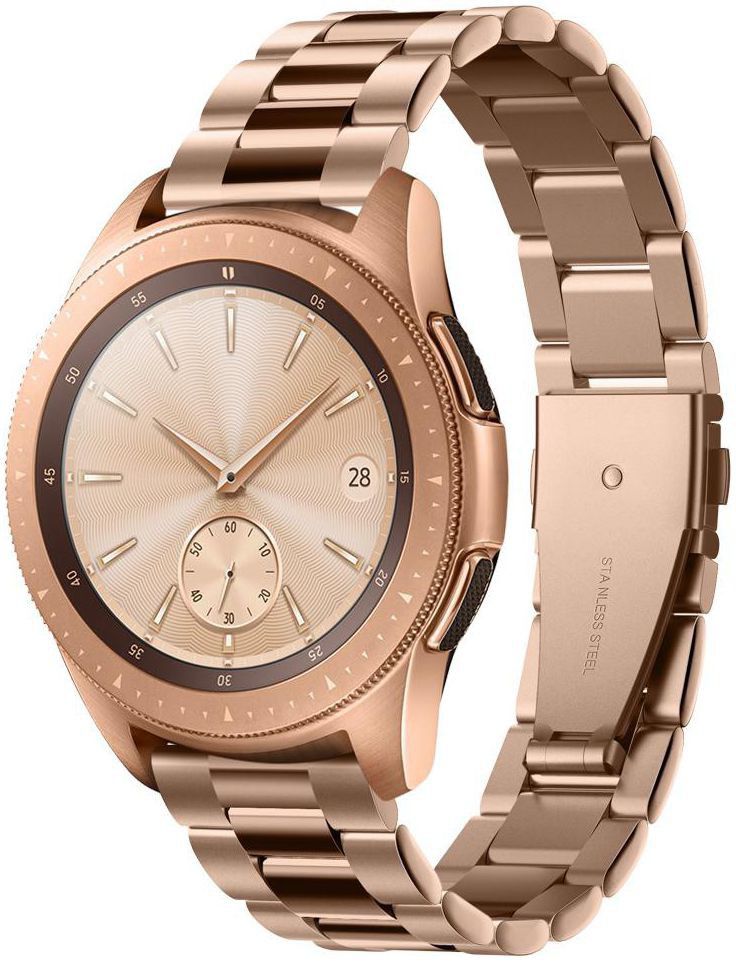 Spigen Modern Fit Universeel Smartwatch 20MM Bandje RVS Roze Goud afbeelding 1