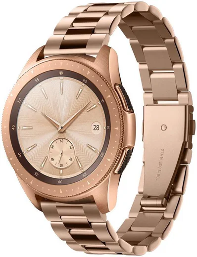 Spigen Modern Fit Universeel Smartwatch 20MM Bandje RVS Roze Goud afbeelding 1