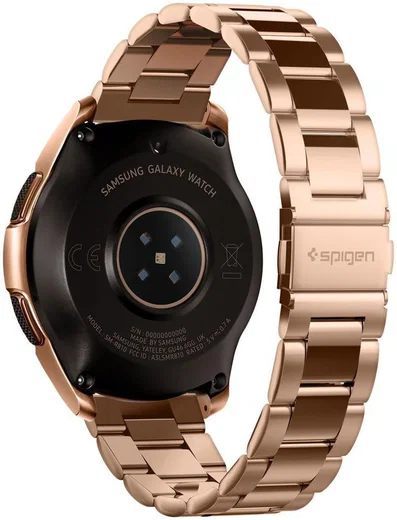 Spigen Modern Fit Universeel Smartwatch 20MM Bandje RVS Roze Goud afbeelding 2