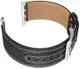 Hoco Duke Series Apple Watch 45MM / 44MM / 42MM Bandje Echt Leer Zwart afbeelding 2