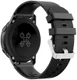 Universeel Smartwatch 20MM Bandje Siliconen met Gesp Sluiting Zwart afbeelding 2