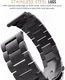 Universeel Smartwatch 20MM Bandje - Schakels Roestvrij Staal - Zwart afbeelding 11
