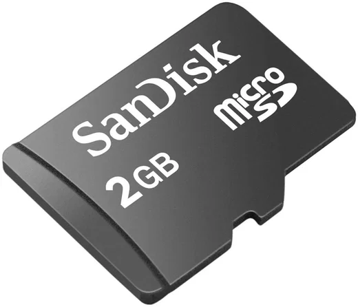 Sandisk MicroSD Geheugenkaart 2GB Zwart afbeelding 2