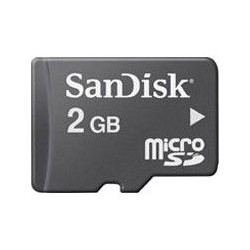 Sandisk MicroSD Geheugenkaart 2GB Zwart afbeelding 1