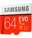 Samsung EVO Plus MicroSDXC memorycard met Adapter 64GB Rood afbeelding 2