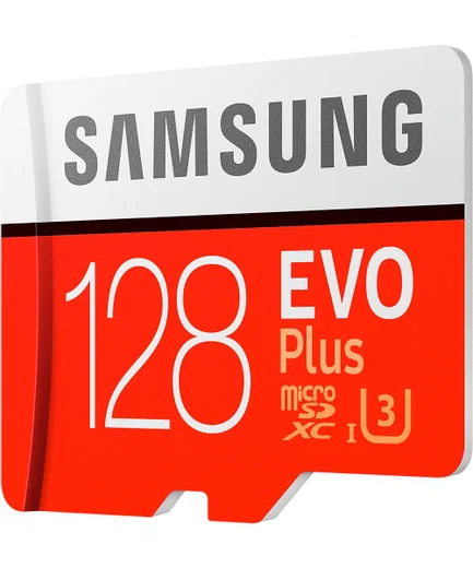 Samsung EVO Plus MicroSDXC Geheugenkaart (2020) met Adapter 128GB Rood afbeelding 2