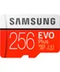 Samsung EVO Plus MicroSDXC Geheugenkaart (2020) met Adapter 256GB Rood afbeelding 1