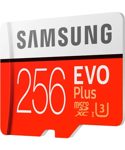 Samsung EVO Plus MicroSDXC Geheugenkaart (2020) met Adapter 256GB Rood afbeelding 2